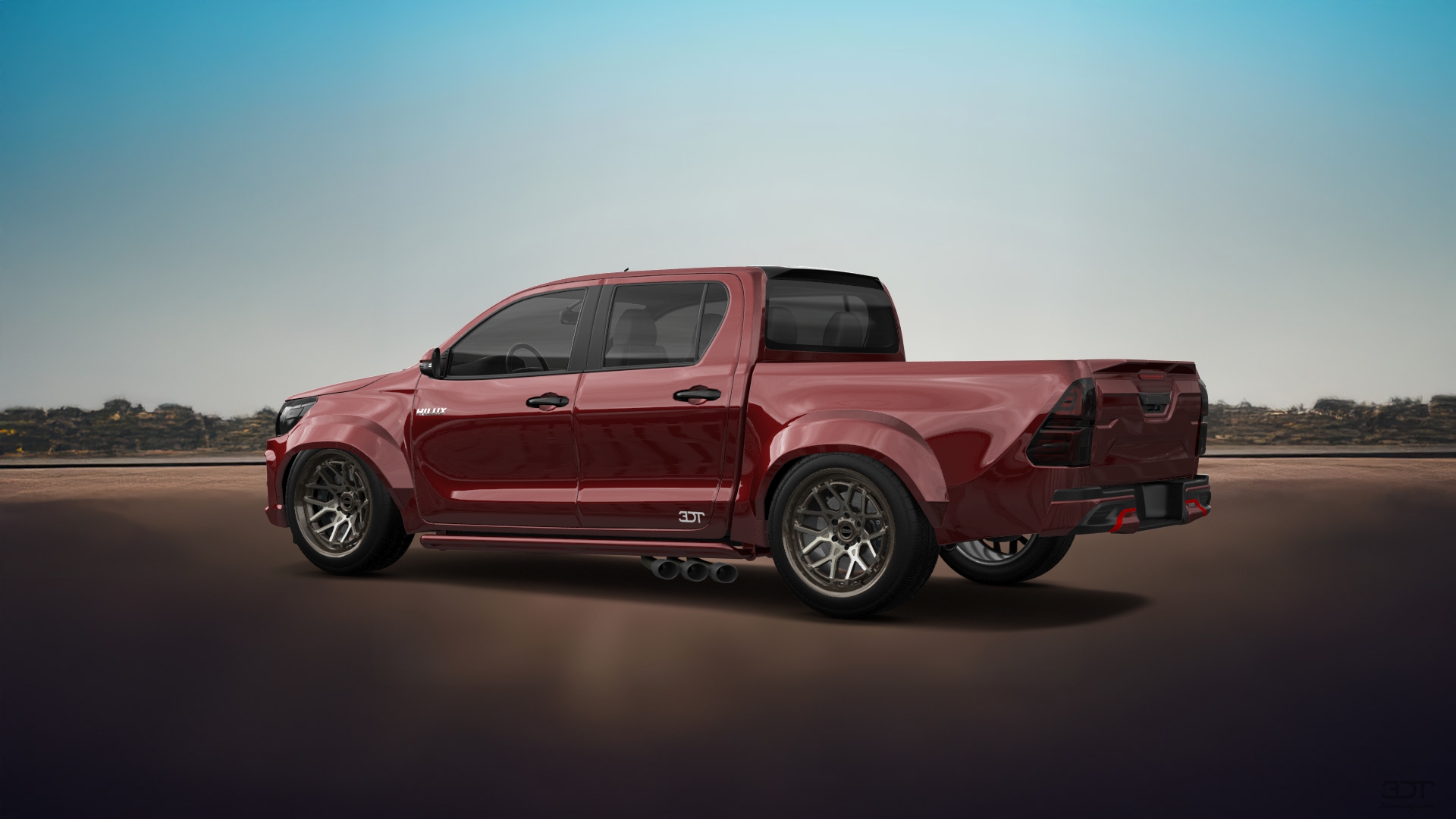Toyota Hilux Double Cab 4 Door pickup truck 2015 tuning