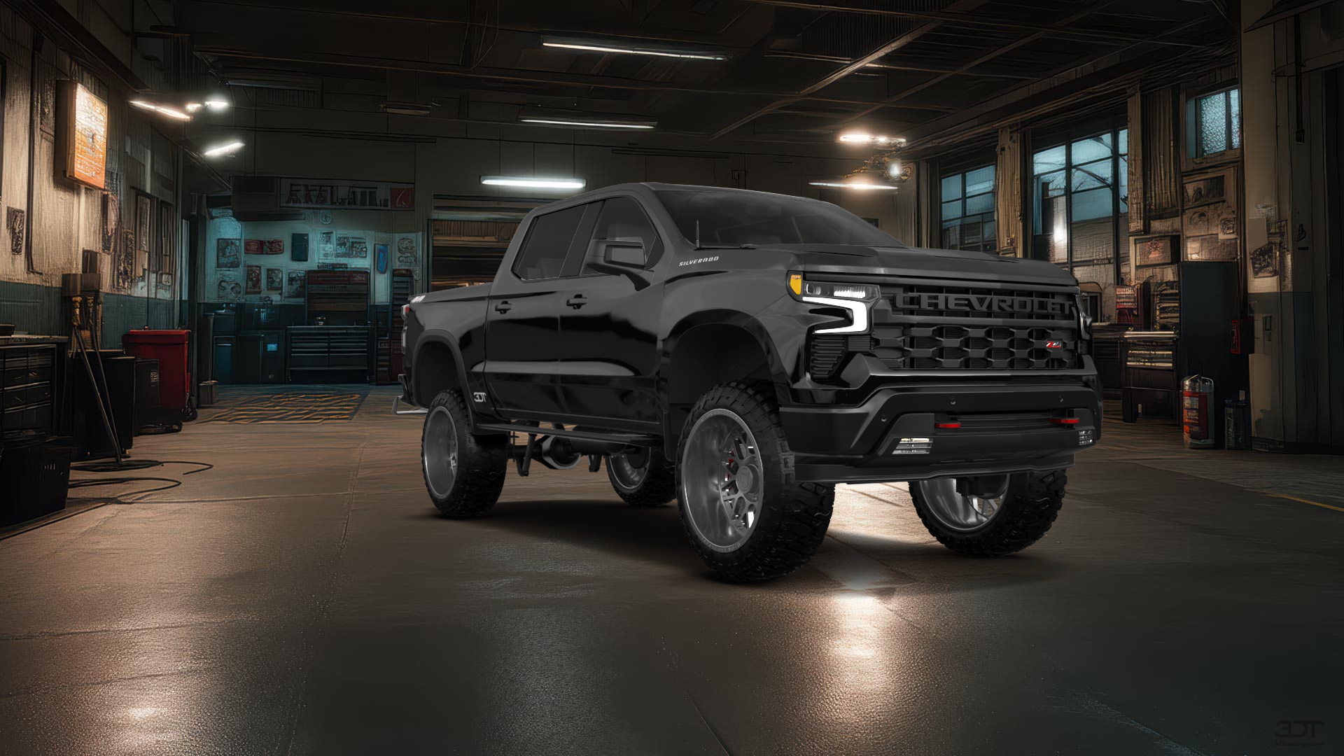 Chevrolet Silverado 1500 Crew Cab 5.8 ft box 4 Door pickup truck 2023 tuning