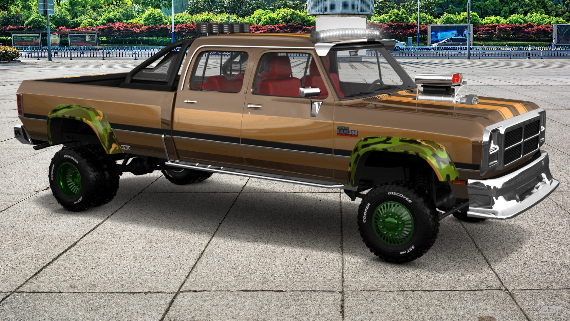 Dodge Ram 350 4 Door pickup truck 1991 tuning