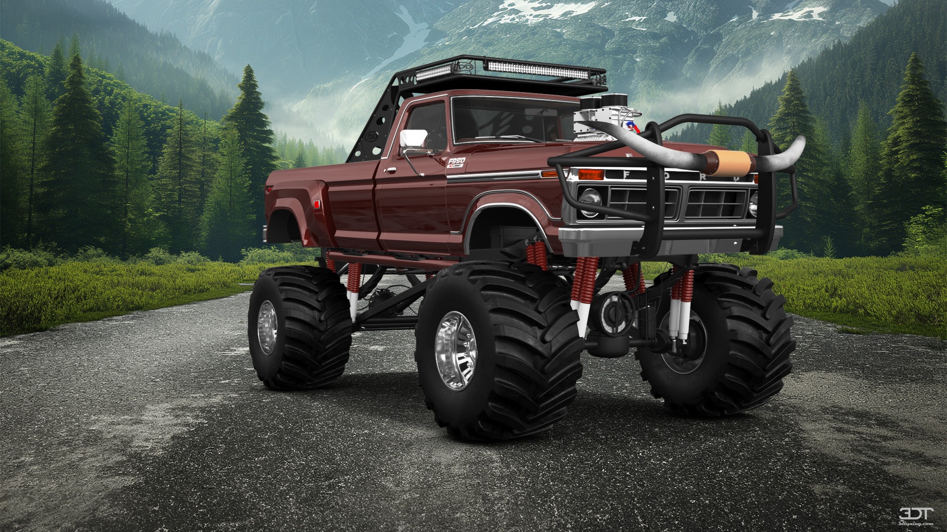 Ford F-350 Dually 2 Door pickup truck 1974 tuning