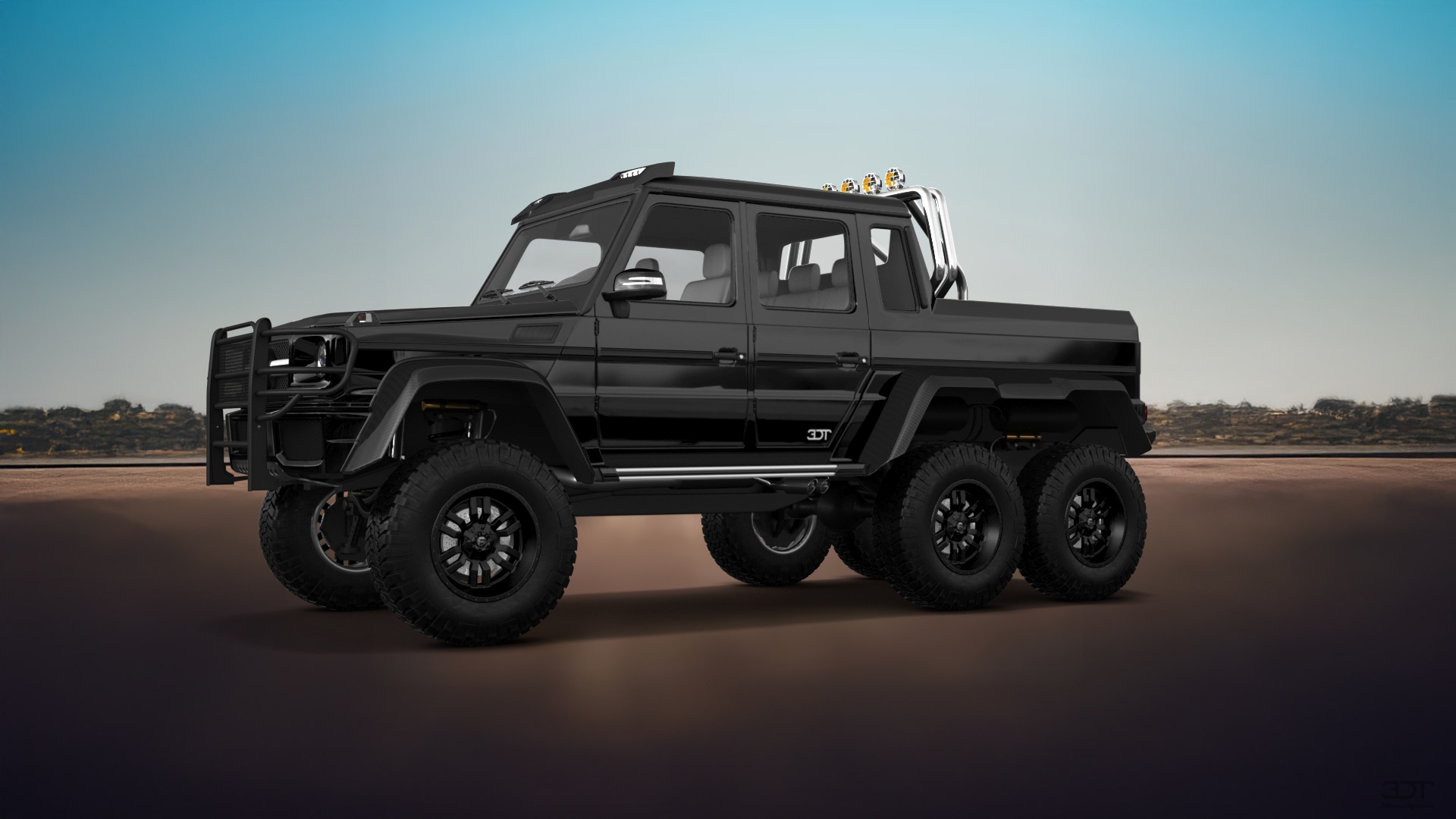 Mercedes G 63 AMG 6x6 4 Door pickup truck 2013 tuning