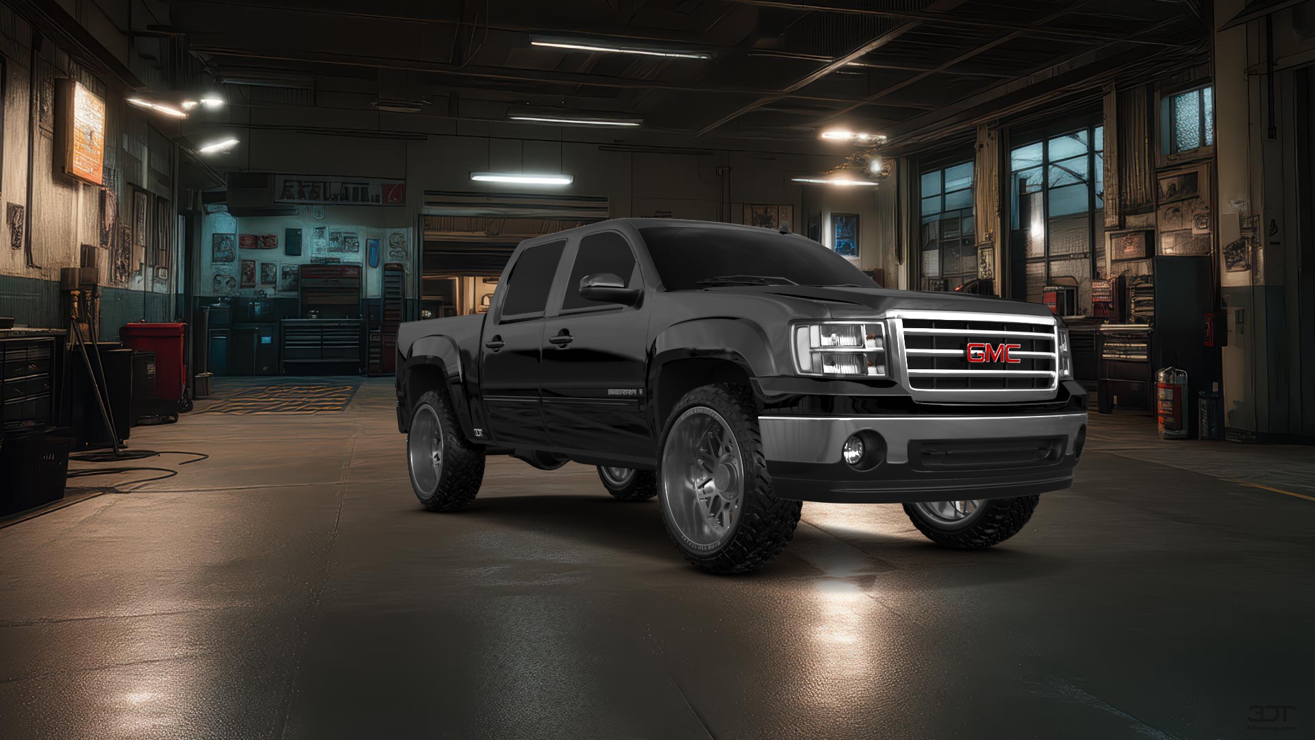GMC Sierra 1500 Crew Cab 5.8 ft box 4 Door pickup truck 2007 tuning
