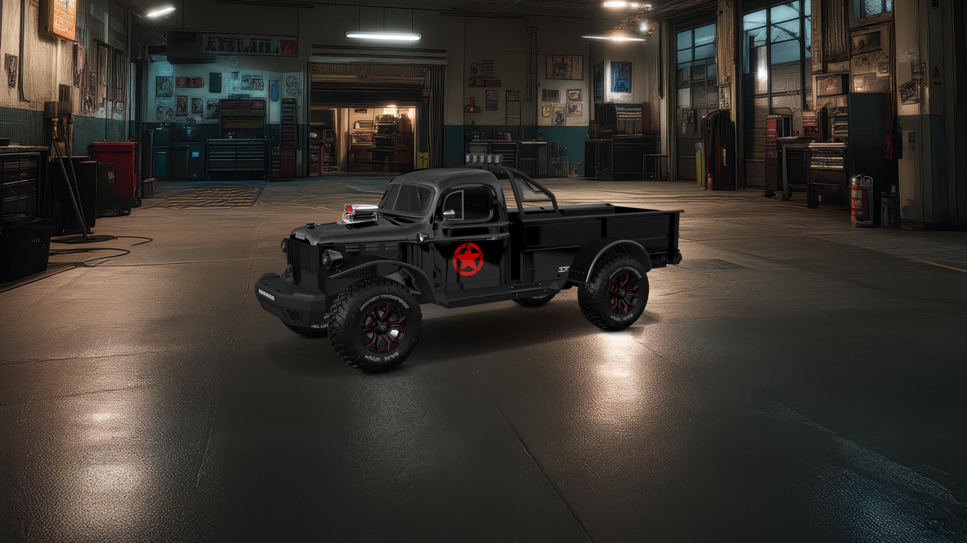 Dodge Power Wagon 2 Door pickup truck 1947 tuning