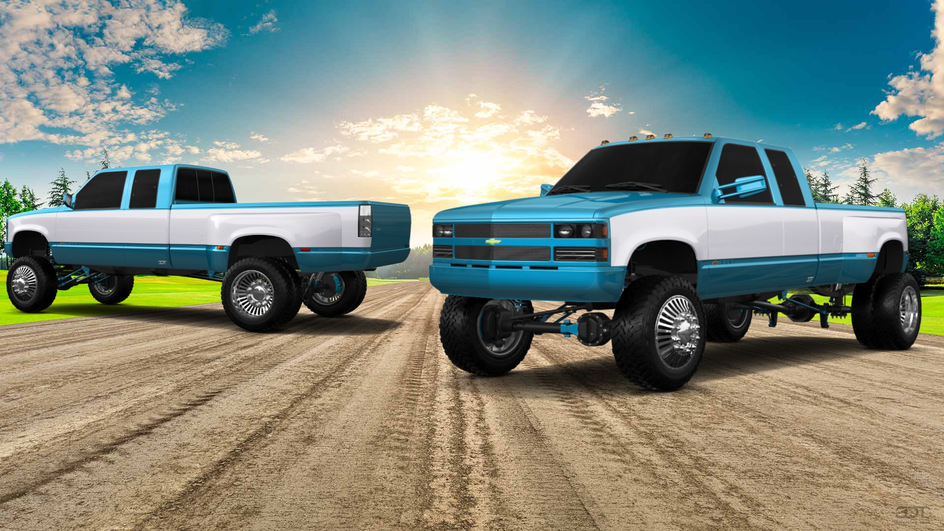 Chevrolet K3500 Extended Cab Pickup Truck 1988