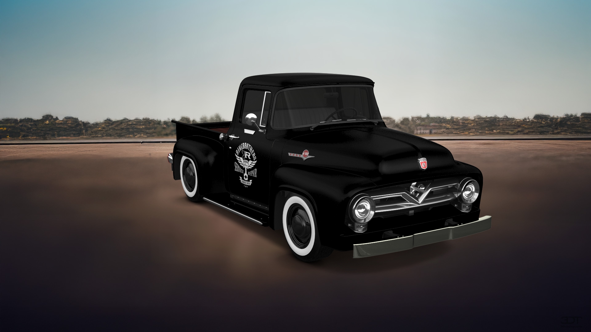 Ford F-100 2 Door truck 1956 tuning