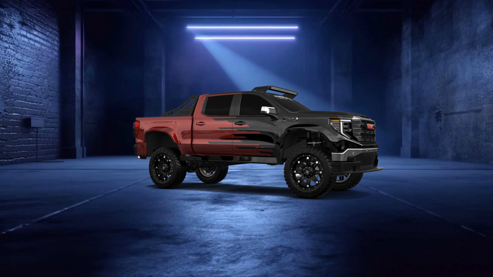 GMC Sierra 1500 Crew Cab 5.8 ft box 4 Door pickup truck 2023 tuning
