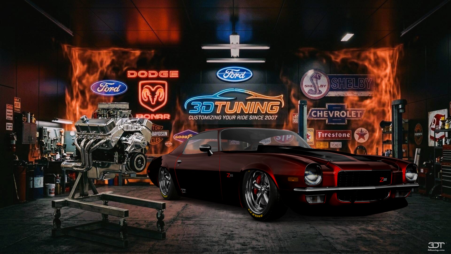 Tuning Chevrolet Camaro Z28 2 Door Coupe 1970