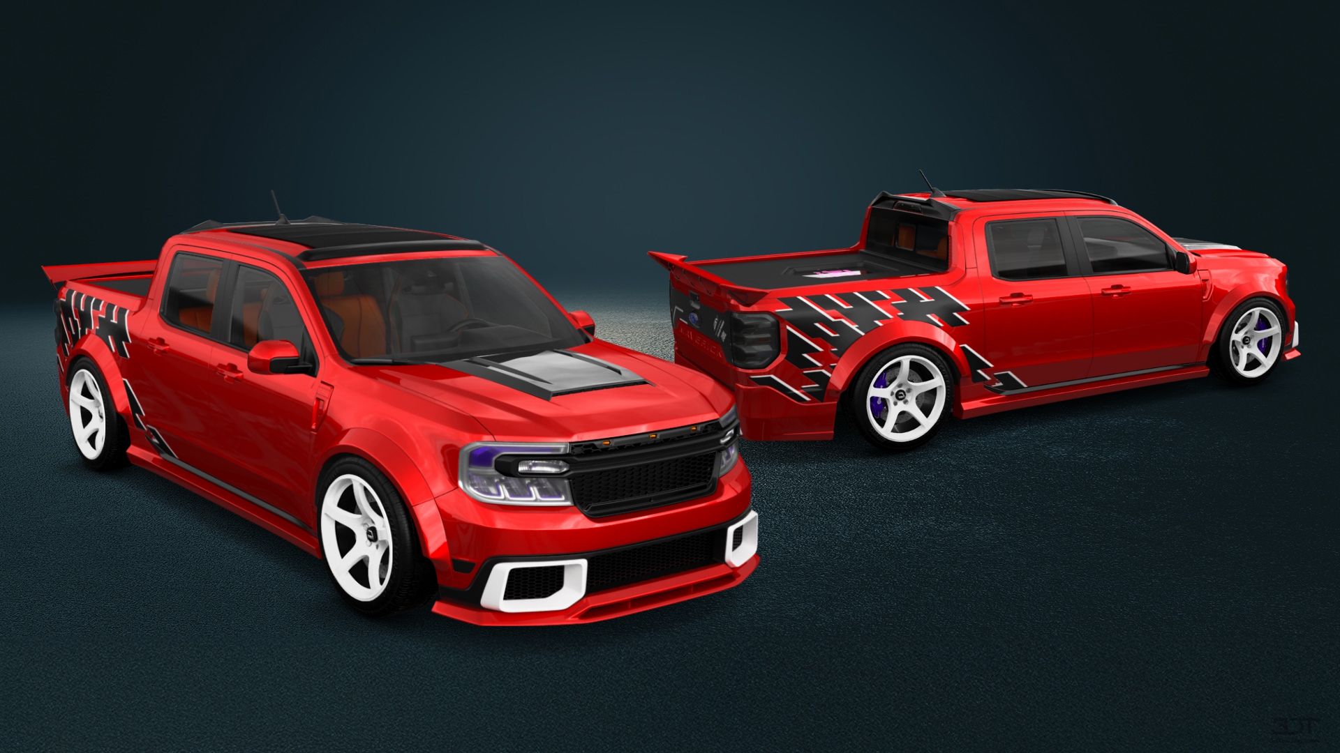 Ford Maverick 4 Door pickup truck 2022 tuning