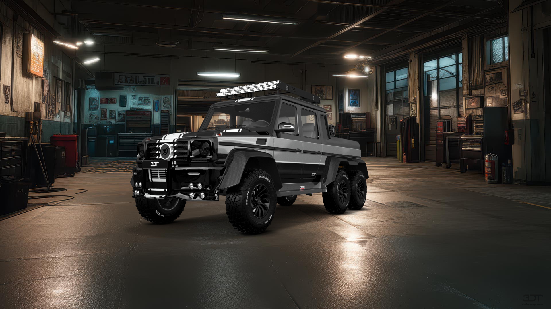 Mercedes G 63 AMG 6x6 4 Door pickup truck 2013 tuning