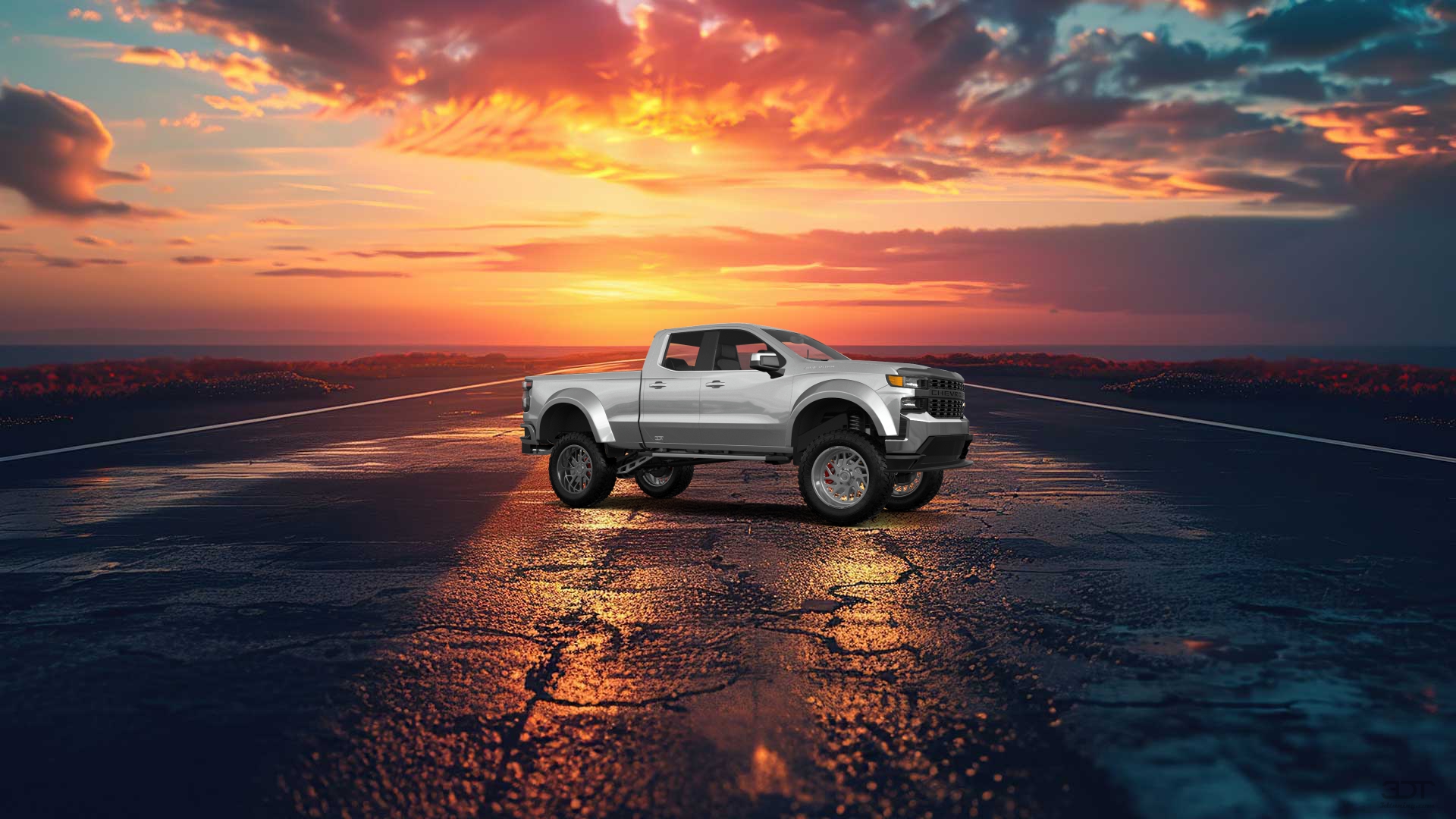 Chevrolet Silverado 1500 6.6 ft box 4 Door pickup truck 2021