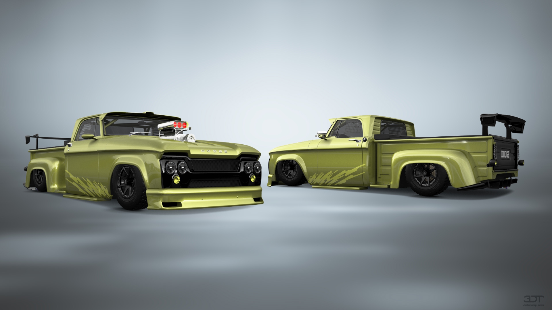 Dodge D-100 Stepside 2 Door pickup truck 1961