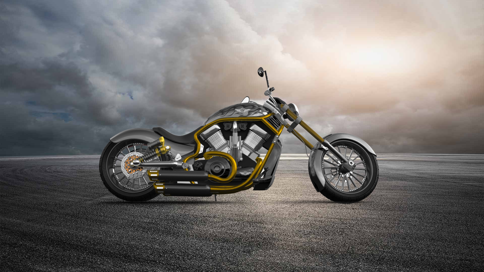 Harley-Davidson Custom Chopper Cruiser 2011 tuning