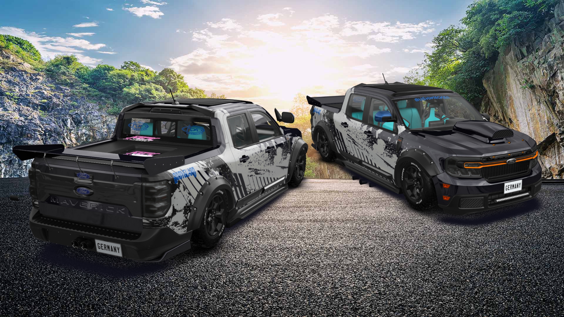 Ford Maverick 4 Door pickup truck 2022 tuning