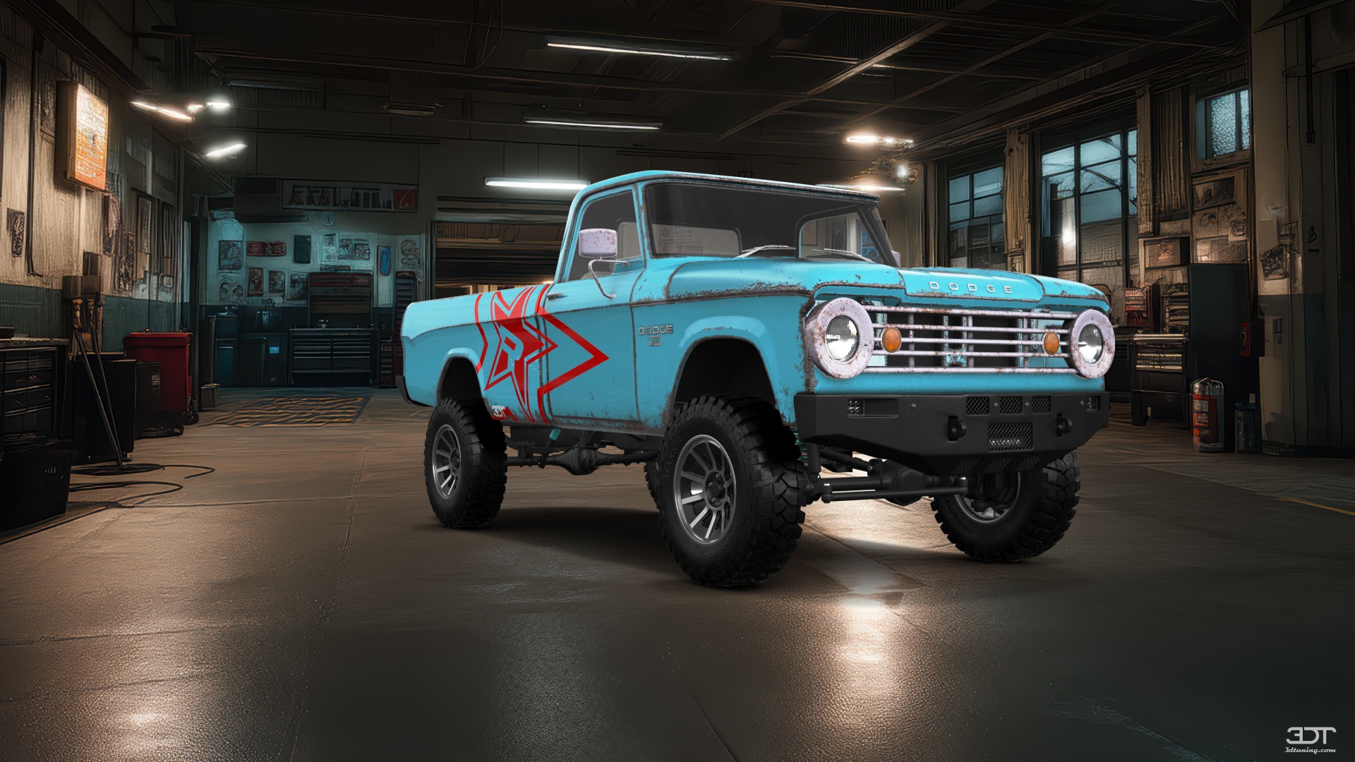 Dodge Power Wagon W200 2 Door pickup truck 1966 tuning