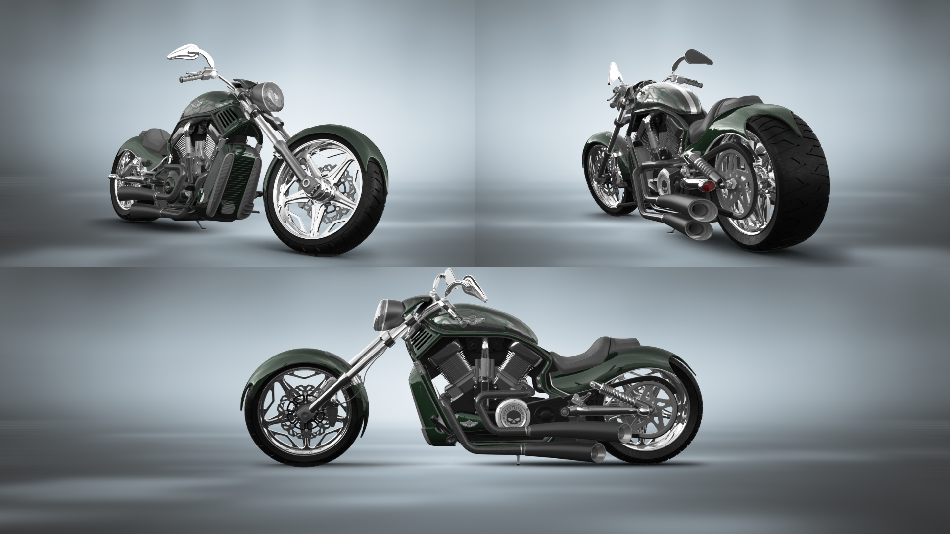 Harley-Davidson Custom Chopper Cruiser 2011 tuning