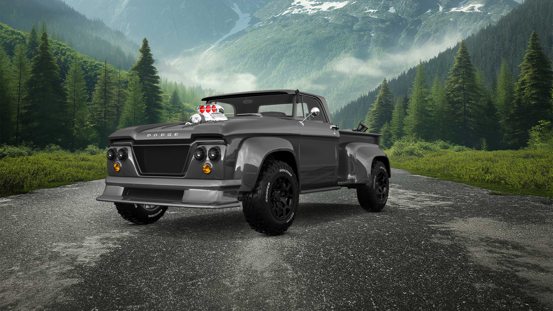 Dodge D-100 Stepside 2 Door pickup truck 1961