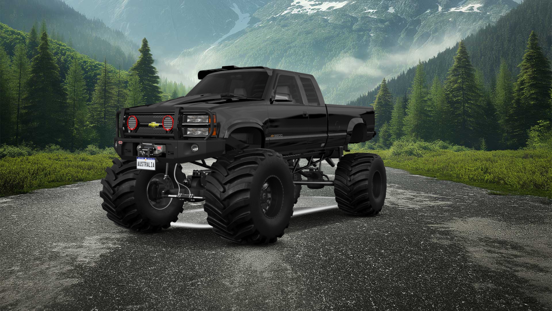 Chevrolet K3500 Extended Cab Pickup Truck 1988 tuning