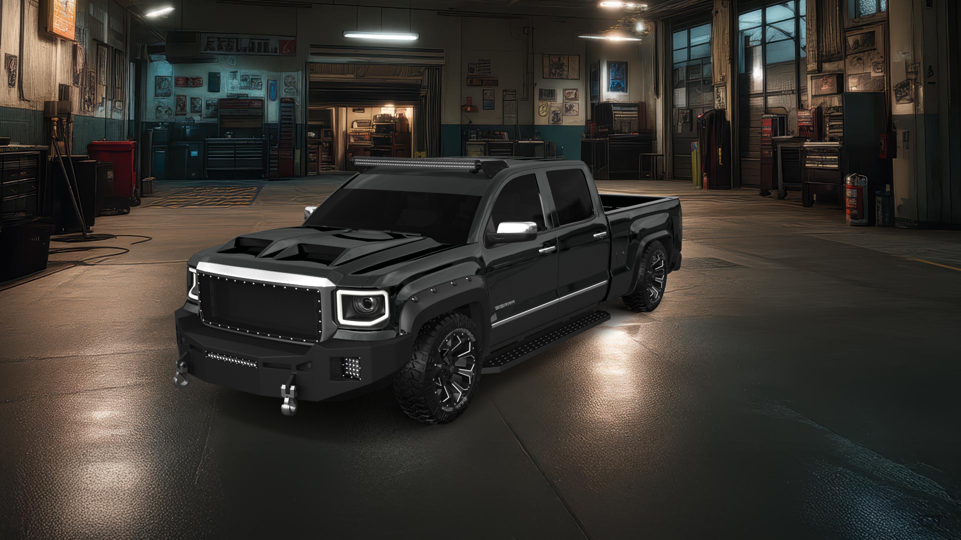 GMC Sierra 1500 Crew Cab 6.5ft box 4 Door Truck 2014 tuning