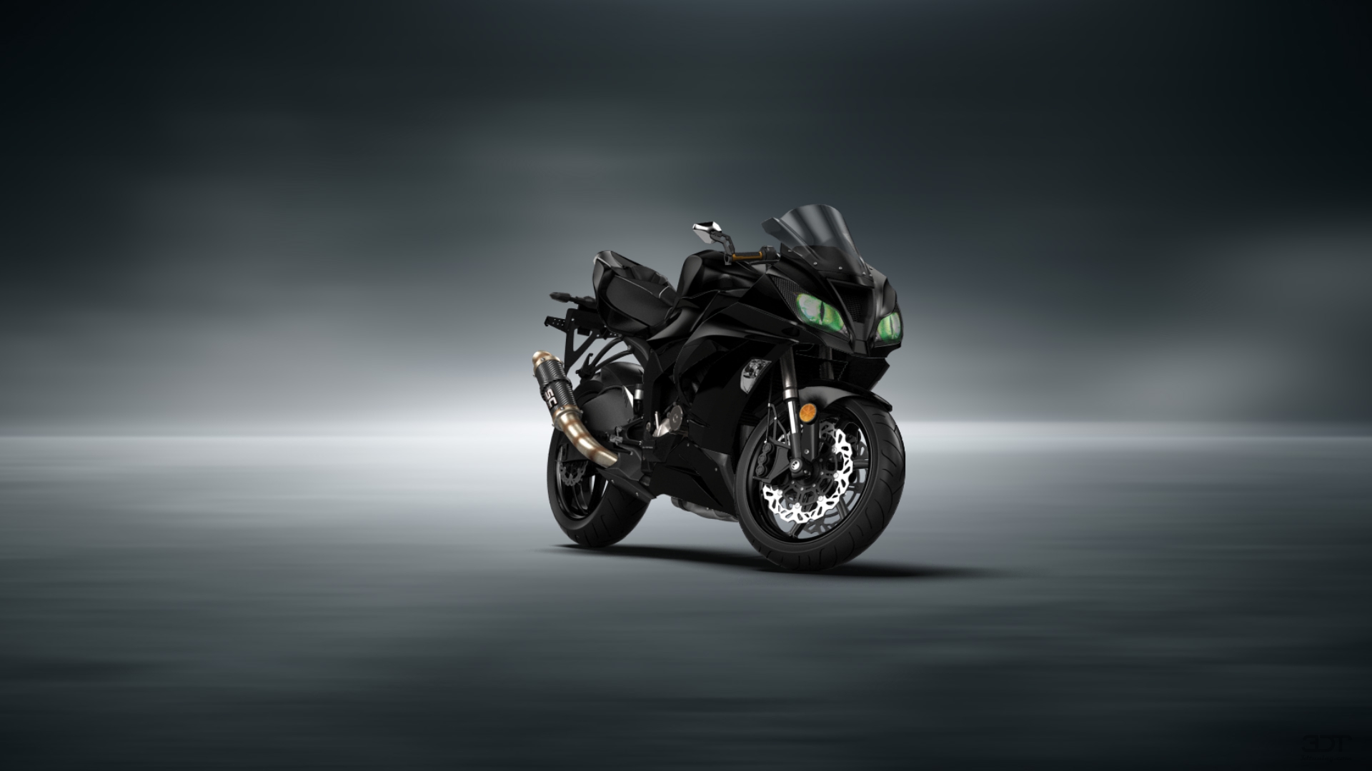 Kawasaki Ninja ZX 6R Sport Bike 2015 tuning