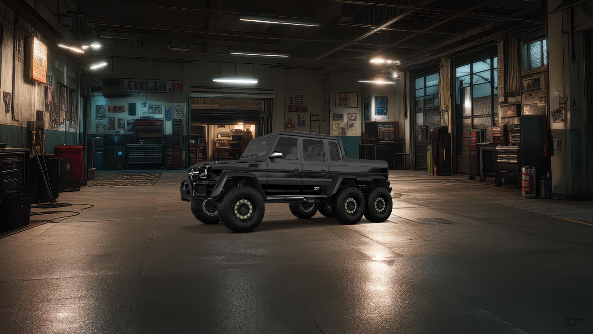 Mercedes G 63 AMG 6x6 4 Door pickup truck 2013 tuning