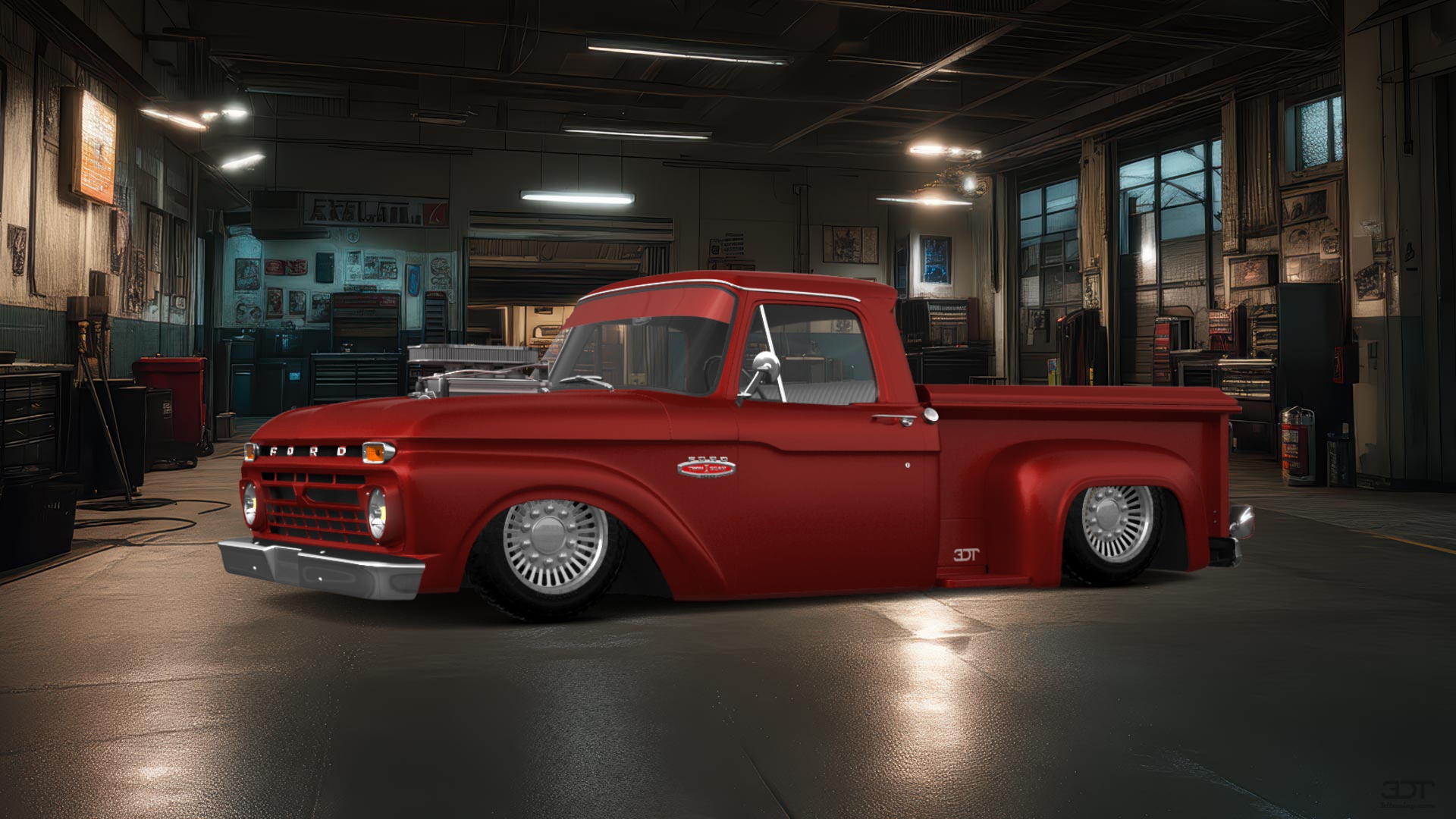 Ford F-100 Flareside 2 Door pickup truck 1961 tuning