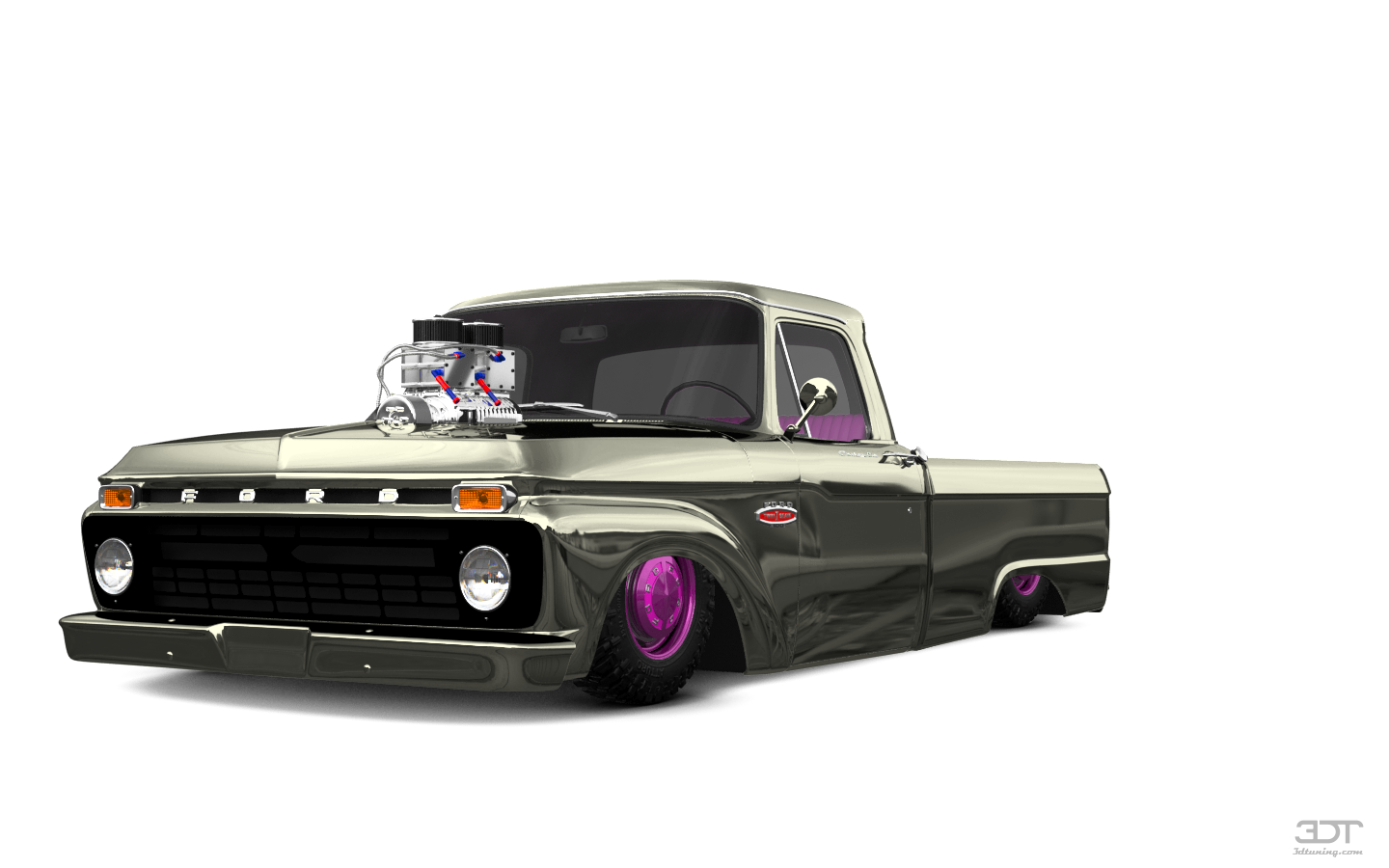 Ford F-100 Custom Cab 2 Door pickup truck 1966