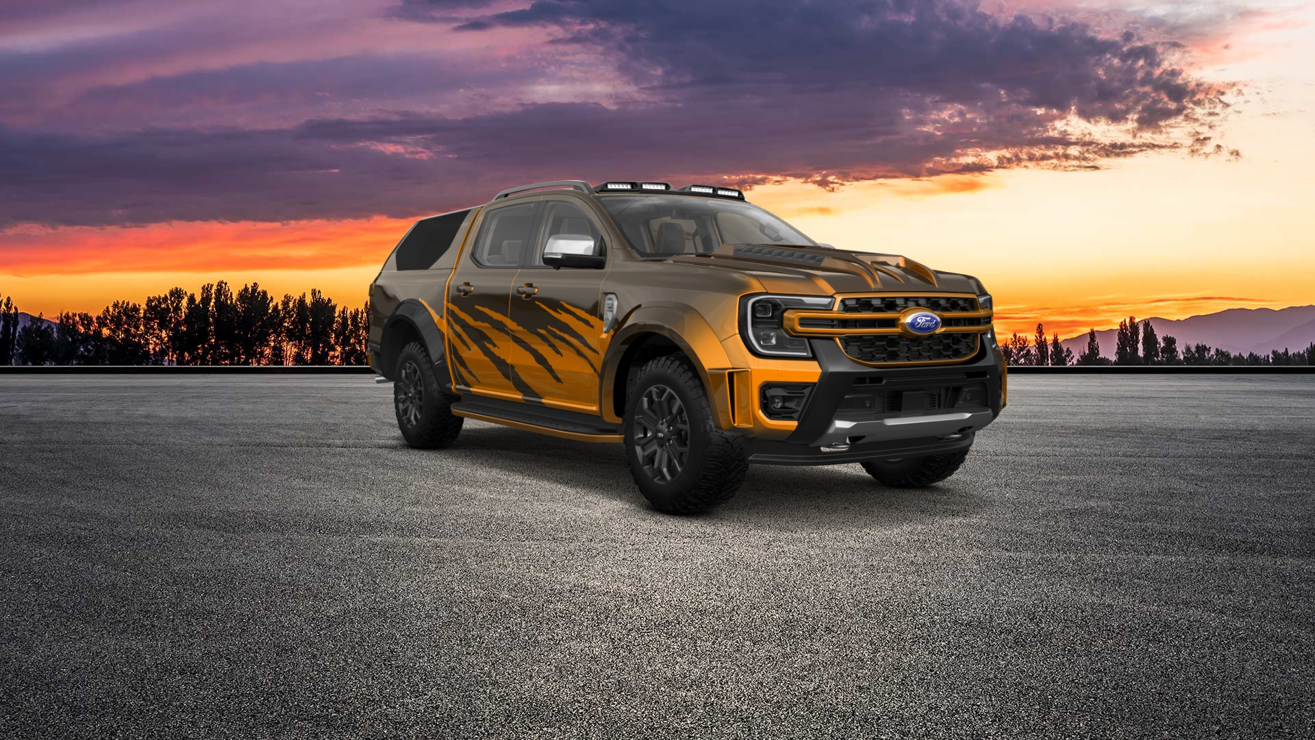 Ford Ranger 4 Door pickup truck 2022 tuning