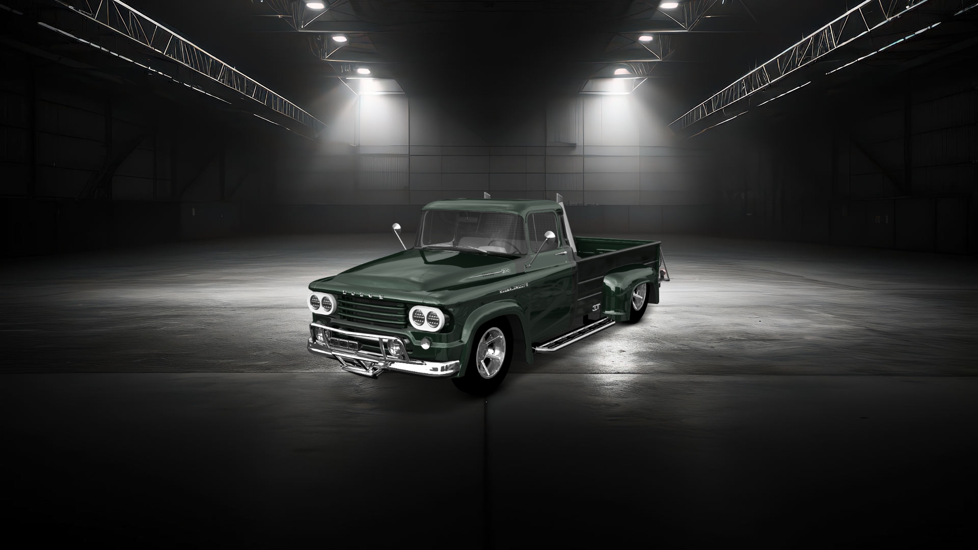 Dodge Power Wagon W300 2 Door pickup truck 1958 tuning