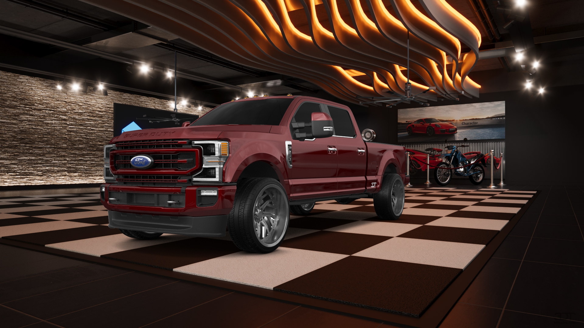 Ford F-250 4 Door pickup truck 2021 tuning