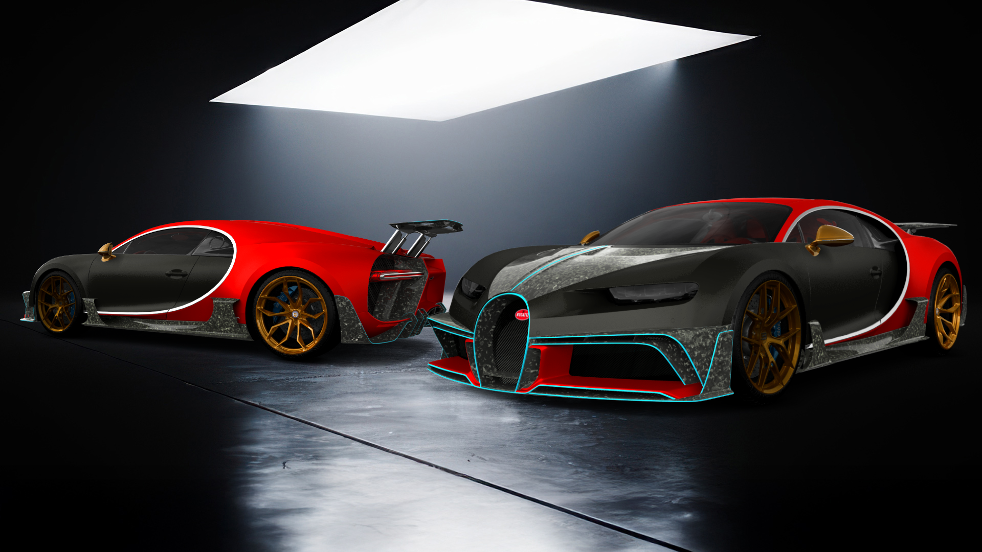 Bugatti Chiron 2 Door Coupe 2016 tuning
