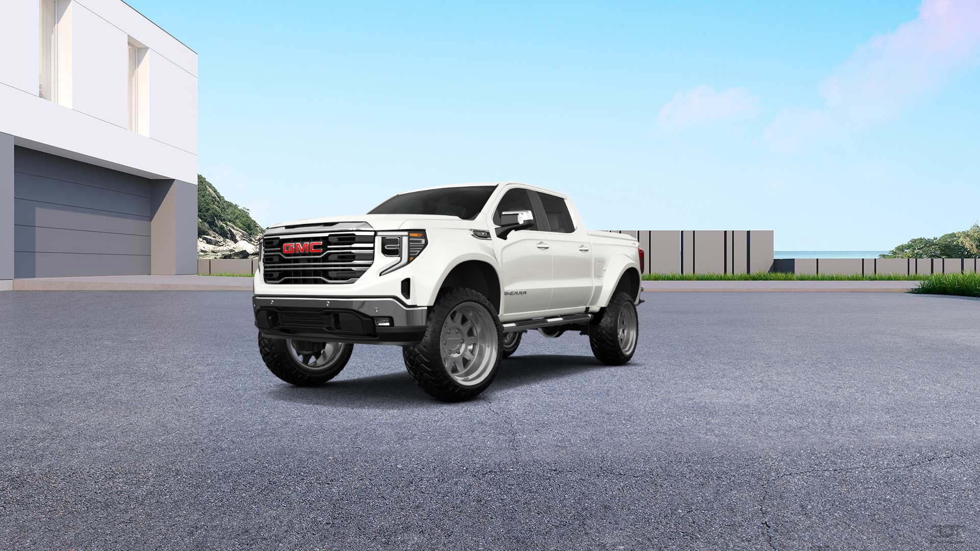 GMC Sierra 1500 Crew Cab 5.8 ft box 4 Door pickup truck 2023 tuning