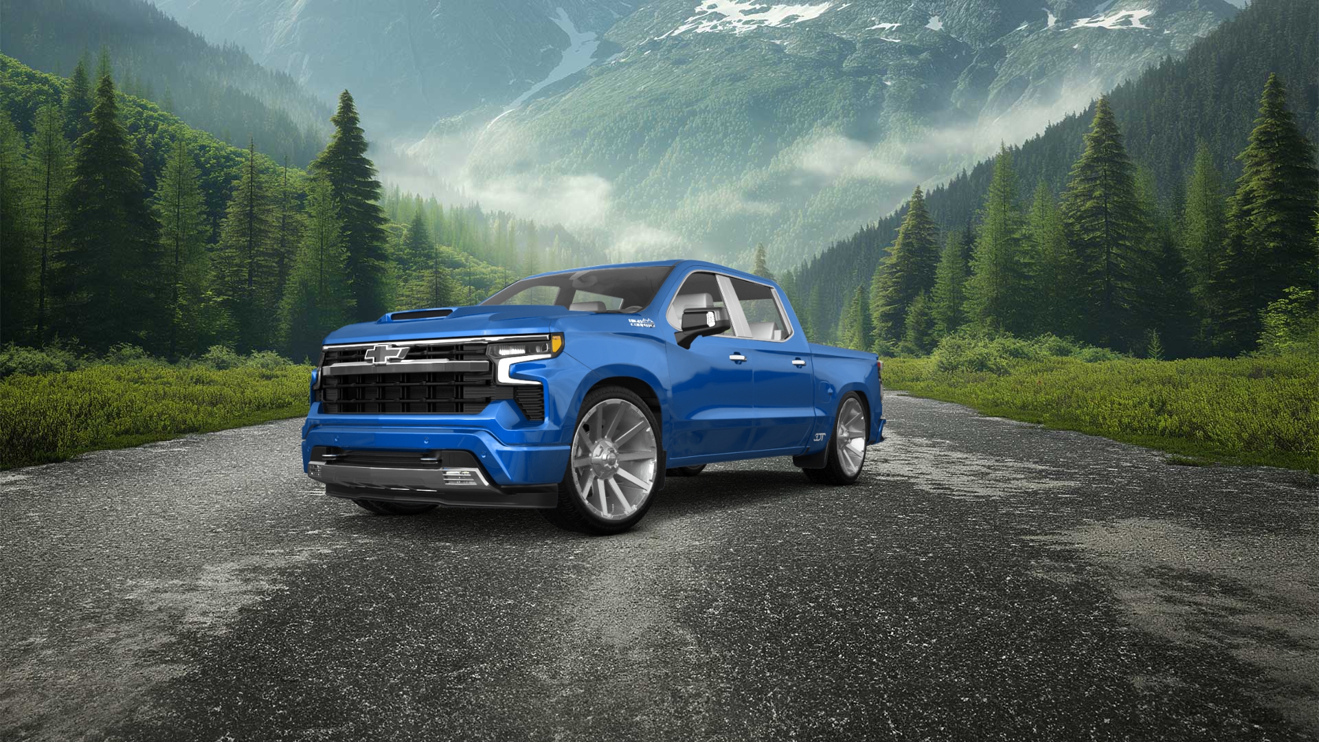 Chevrolet Silverado 1500 Crew Cab 5.8 ft box 4 Door pickup truck 2023 tuning