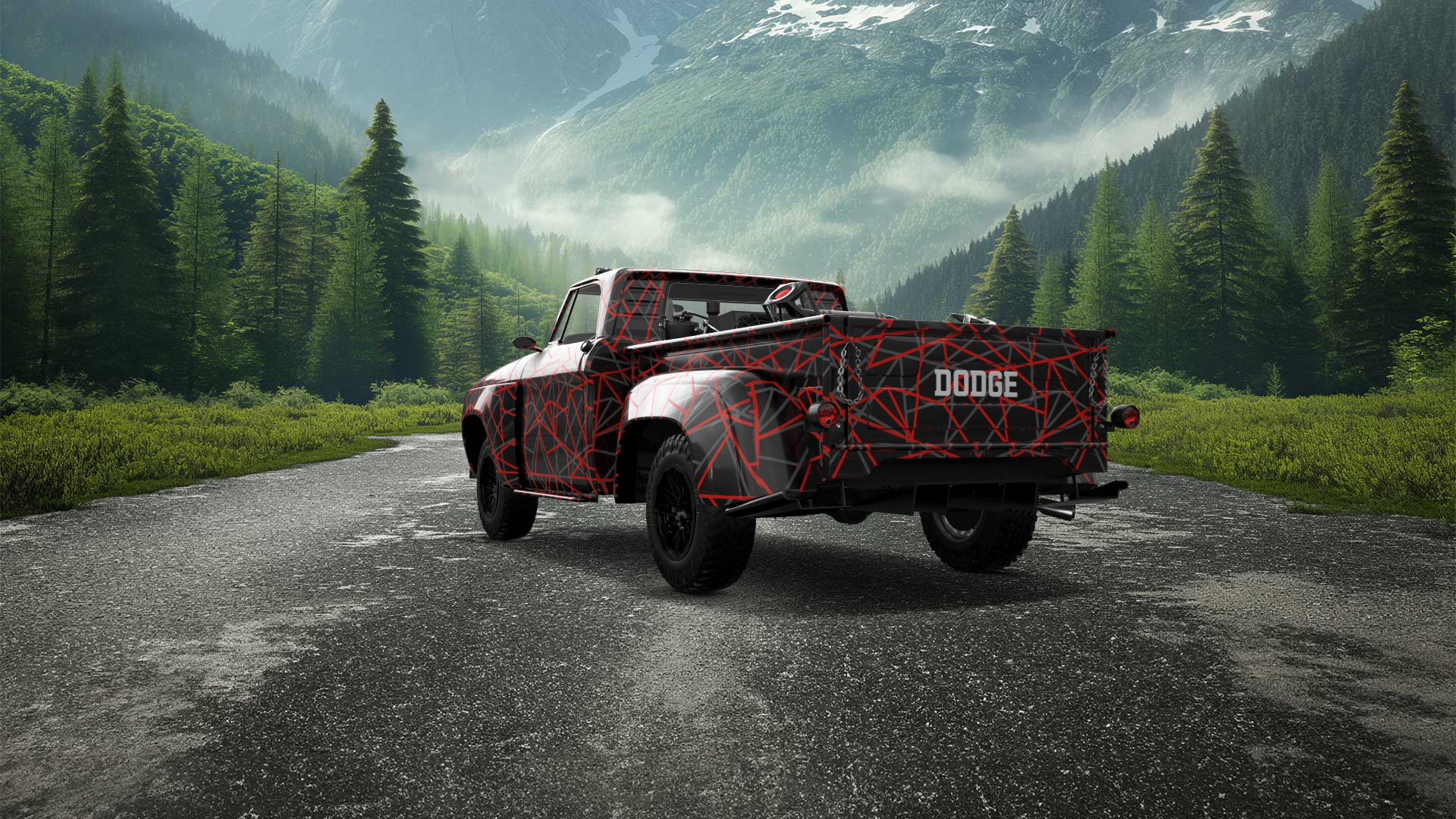 Dodge D-100 Stepside 2 Door pickup truck 1961