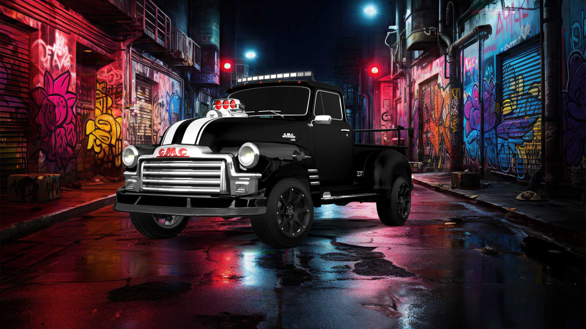 GMC 100 Stepside 2 Door pickup truck 1954 tuning