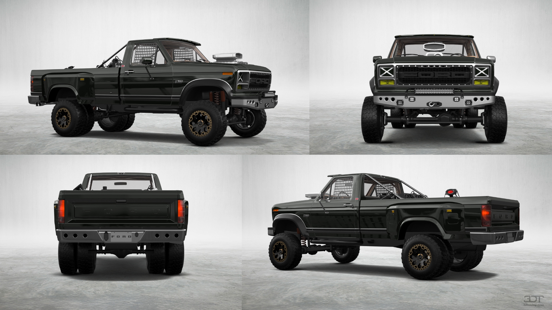Ford F-350 Dually Regular Cab 2 Door pickup truck 1980 tuning