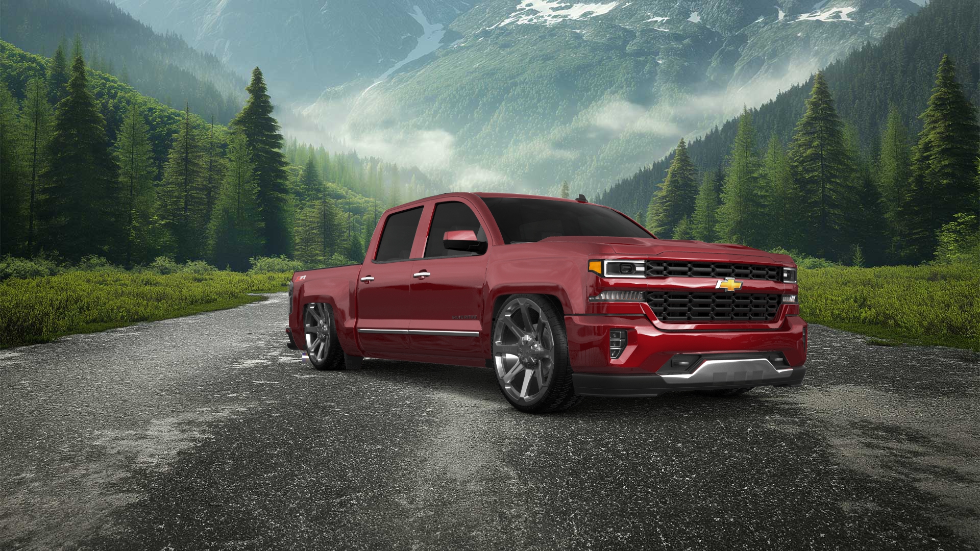 Chevrolet Silverado 1500 4 Door pickup truck 2016 tuning