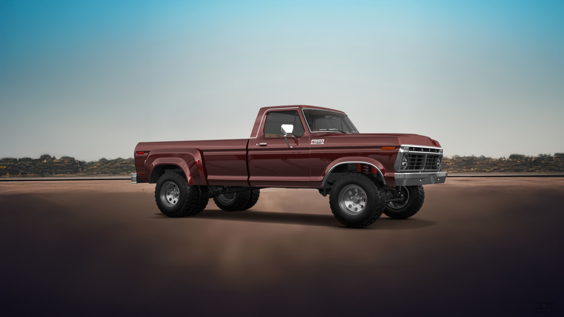 Ford F-350 Dually 2 Door pickup truck 1974 tuning