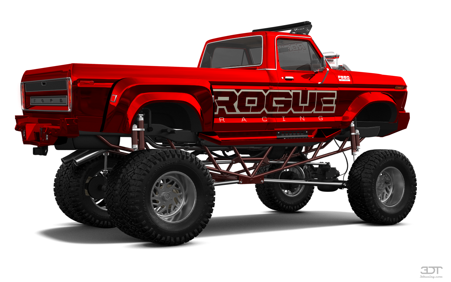 Tuning Ford F-350 Dually 2 Door pickup truck 1974