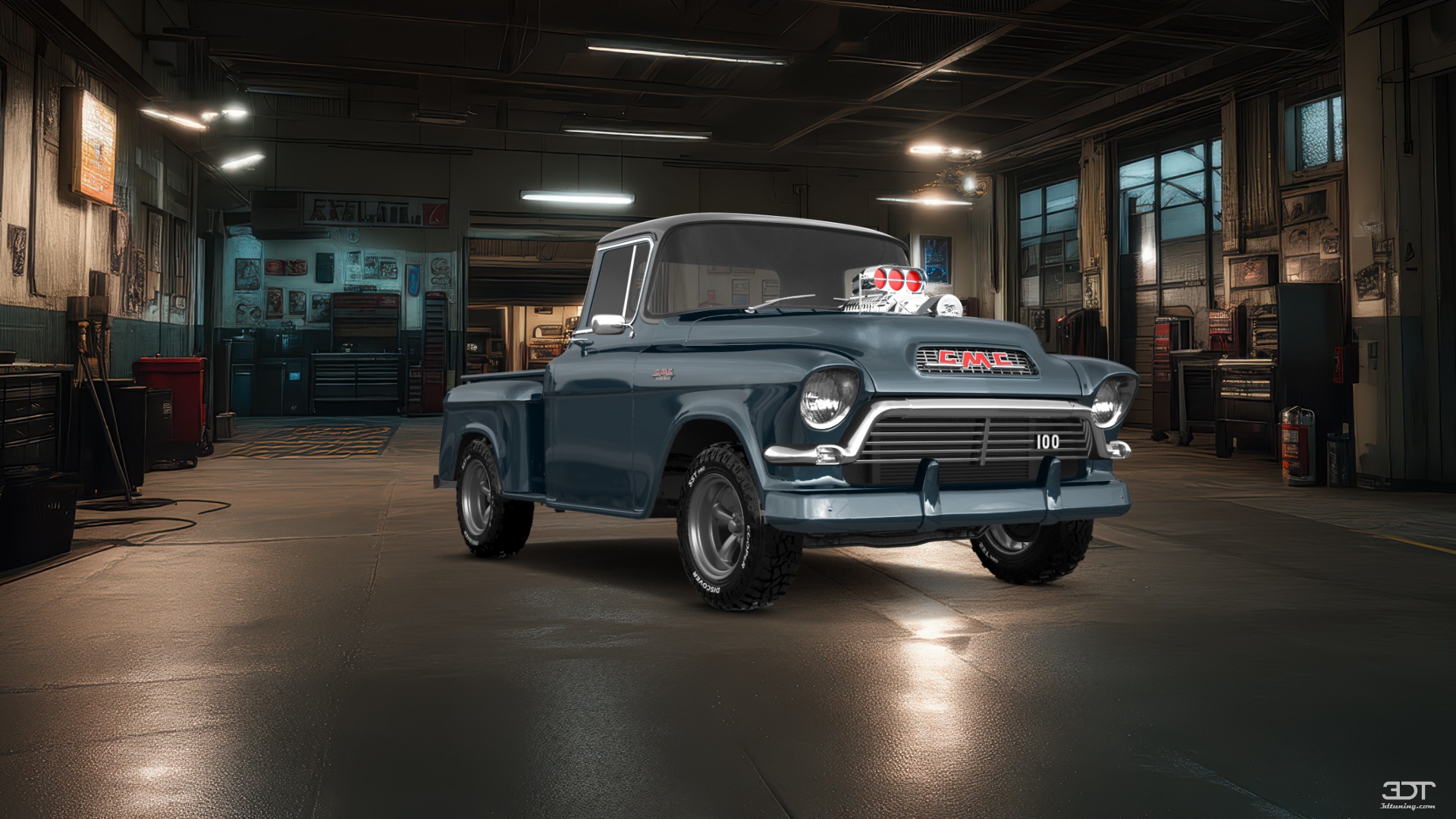 GMC 100 Stepside 2 Door pickup truck 1957 tuning
