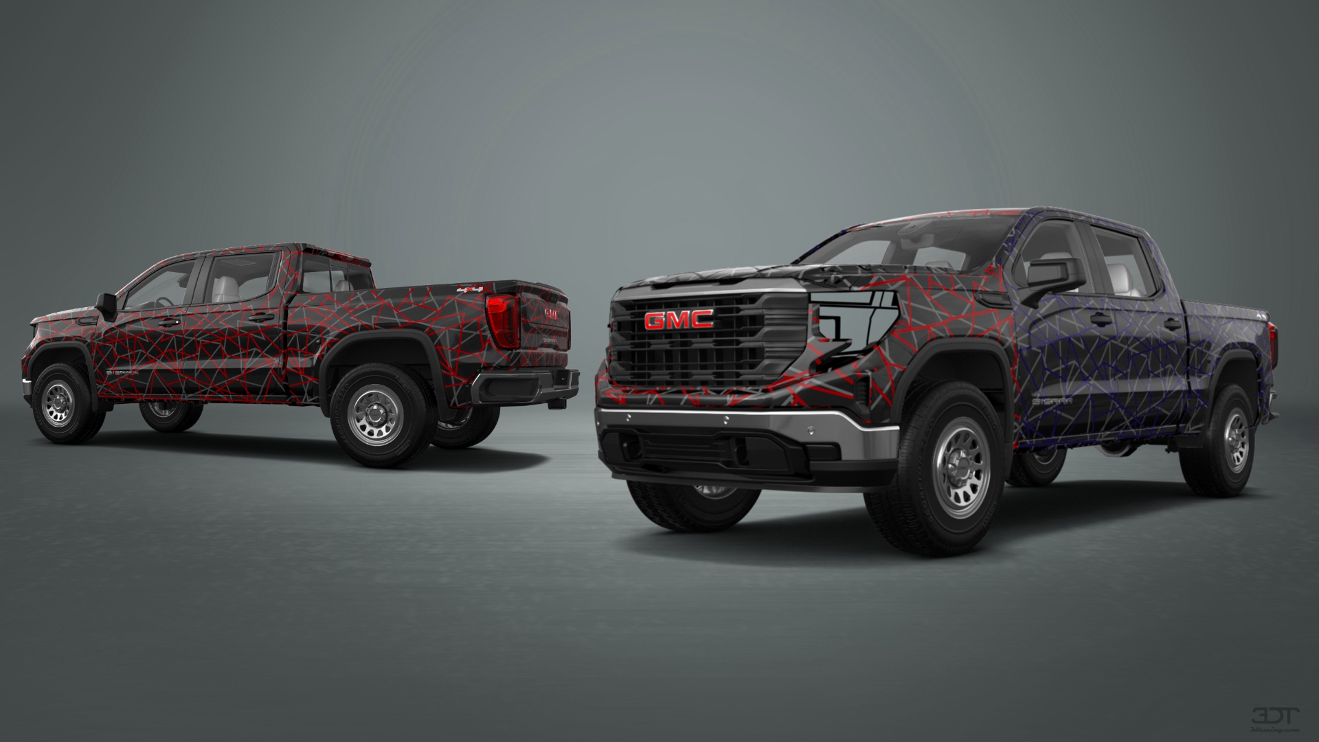 GMC Sierra 1500 Crew Cab 5.8 ft box 4 Door pickup truck 2023 tuning