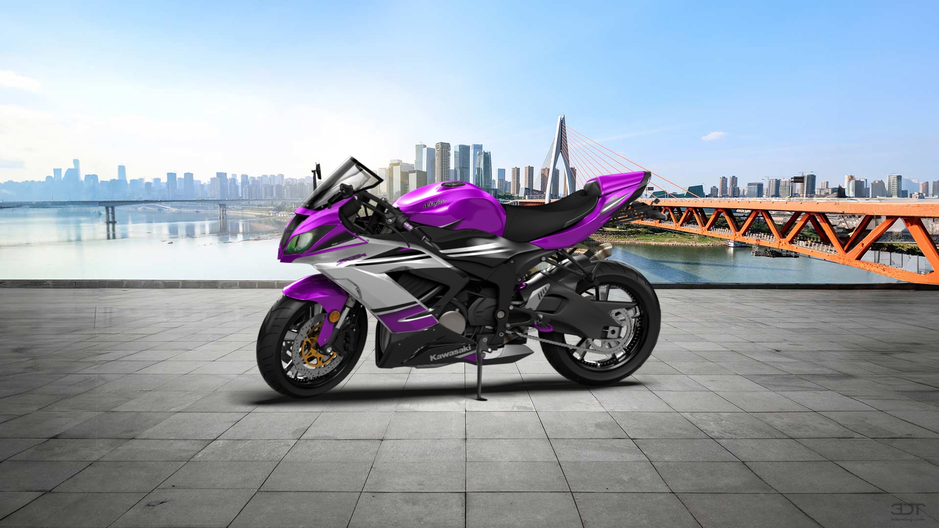 Custom Kawasaki Ninja ZX 6R 2015 Sport Bike by bebosh13 | 3DTuning