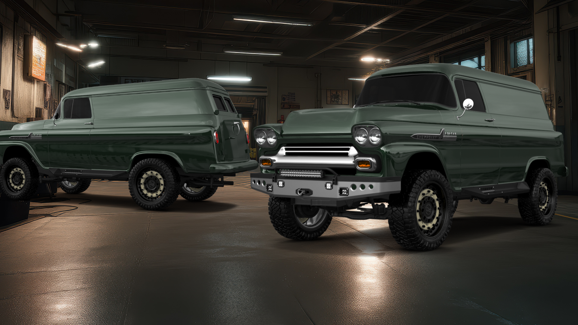 Chevrolet Apache 2 Door pickup truck 1958 tuning