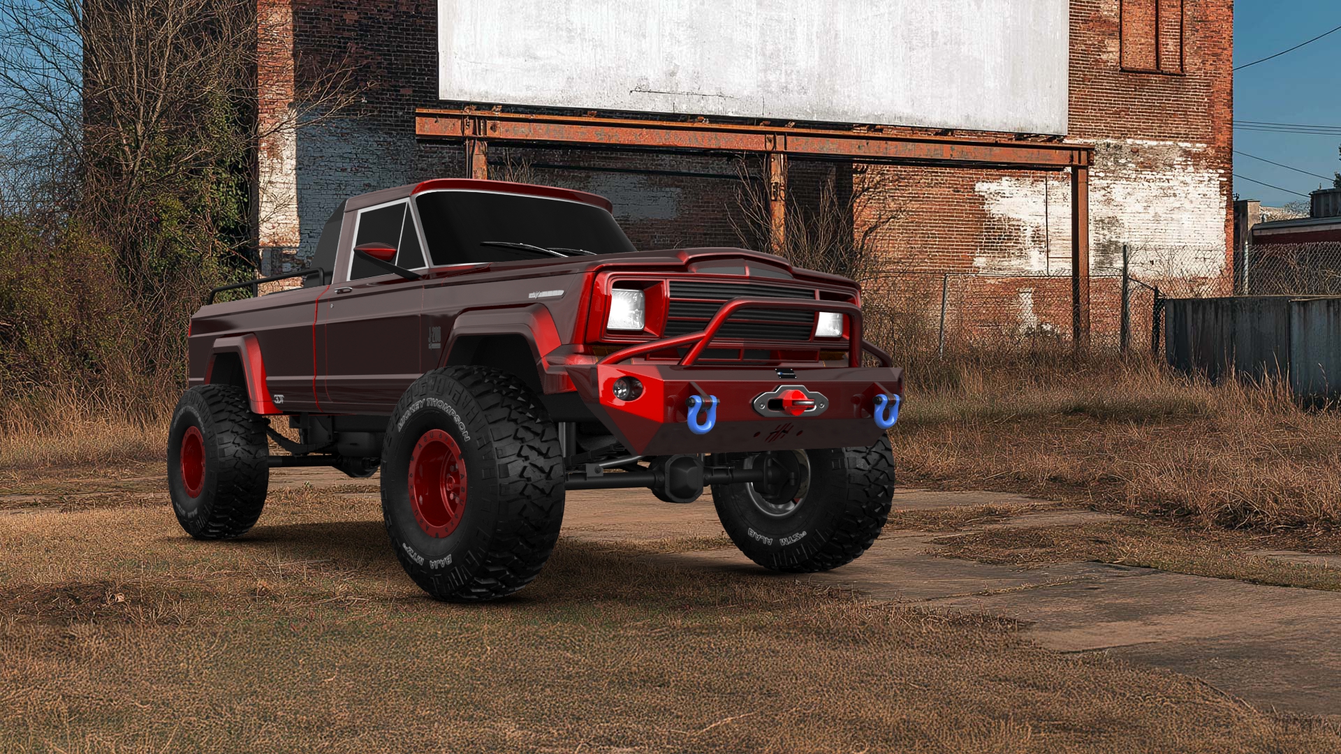 Jeep Gladiator SJ 2 Door pickup truck 1988 tuning