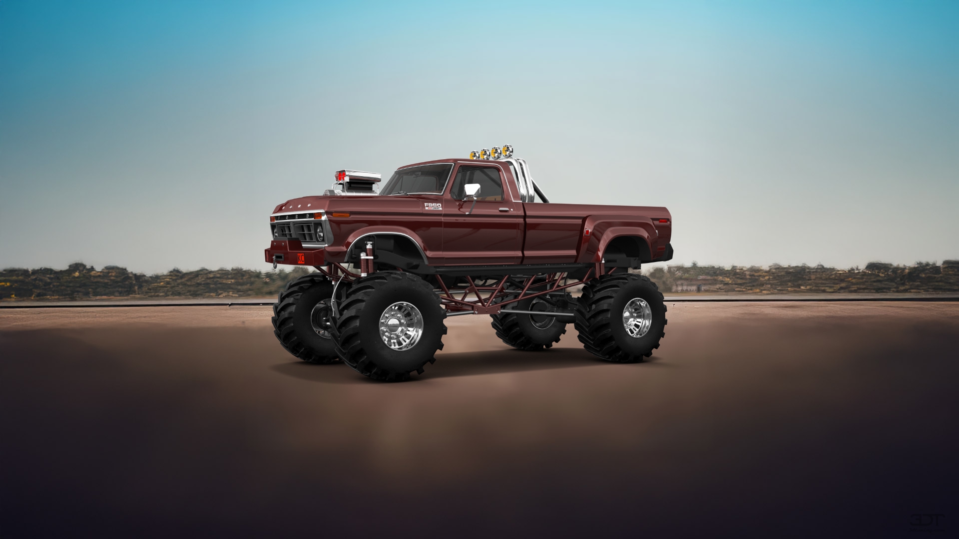 Ford F-350 Dually 2 Door pickup truck 1974 tuning