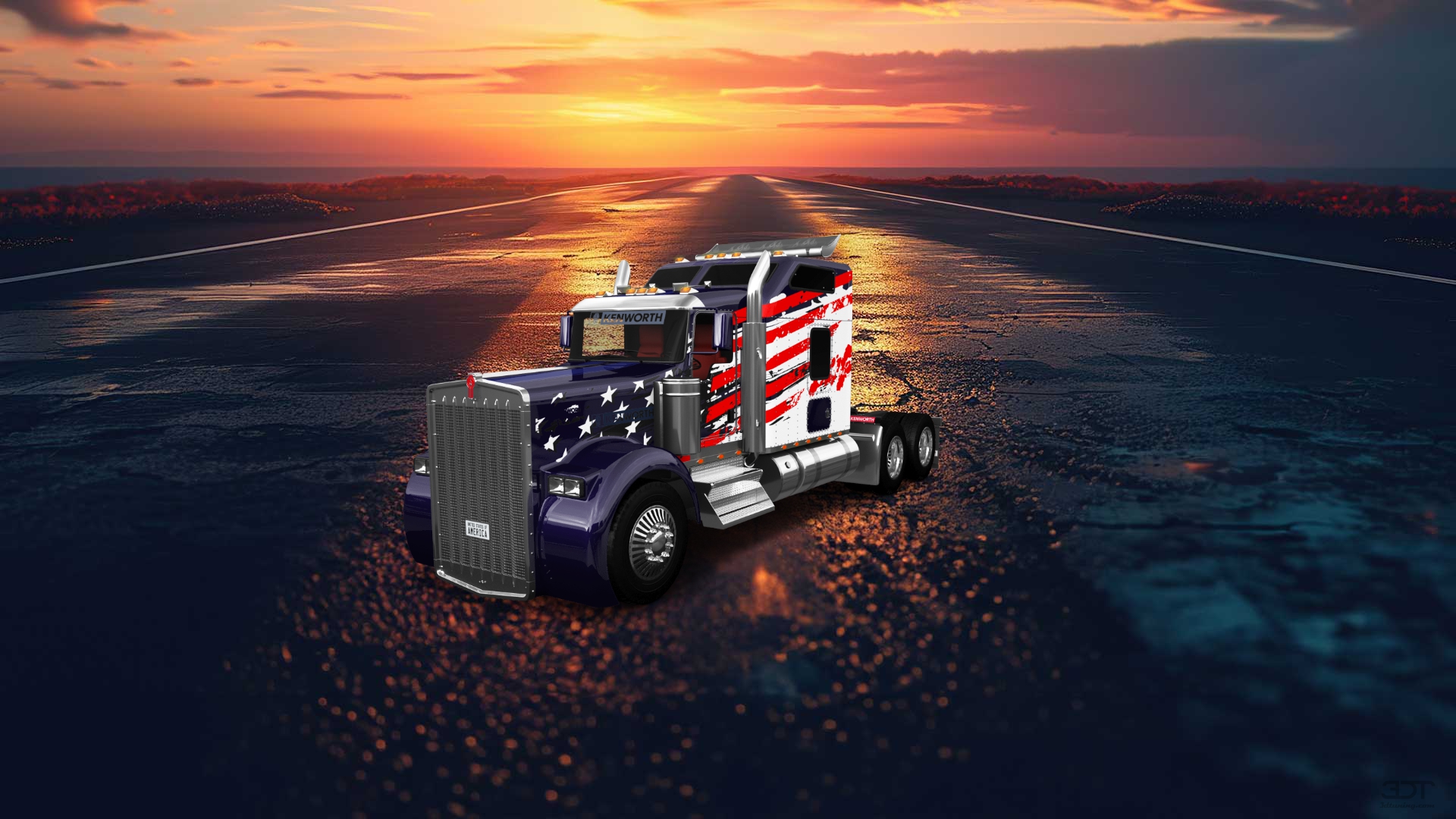 Kenworth W900 Sleeper Cab Truck 2015