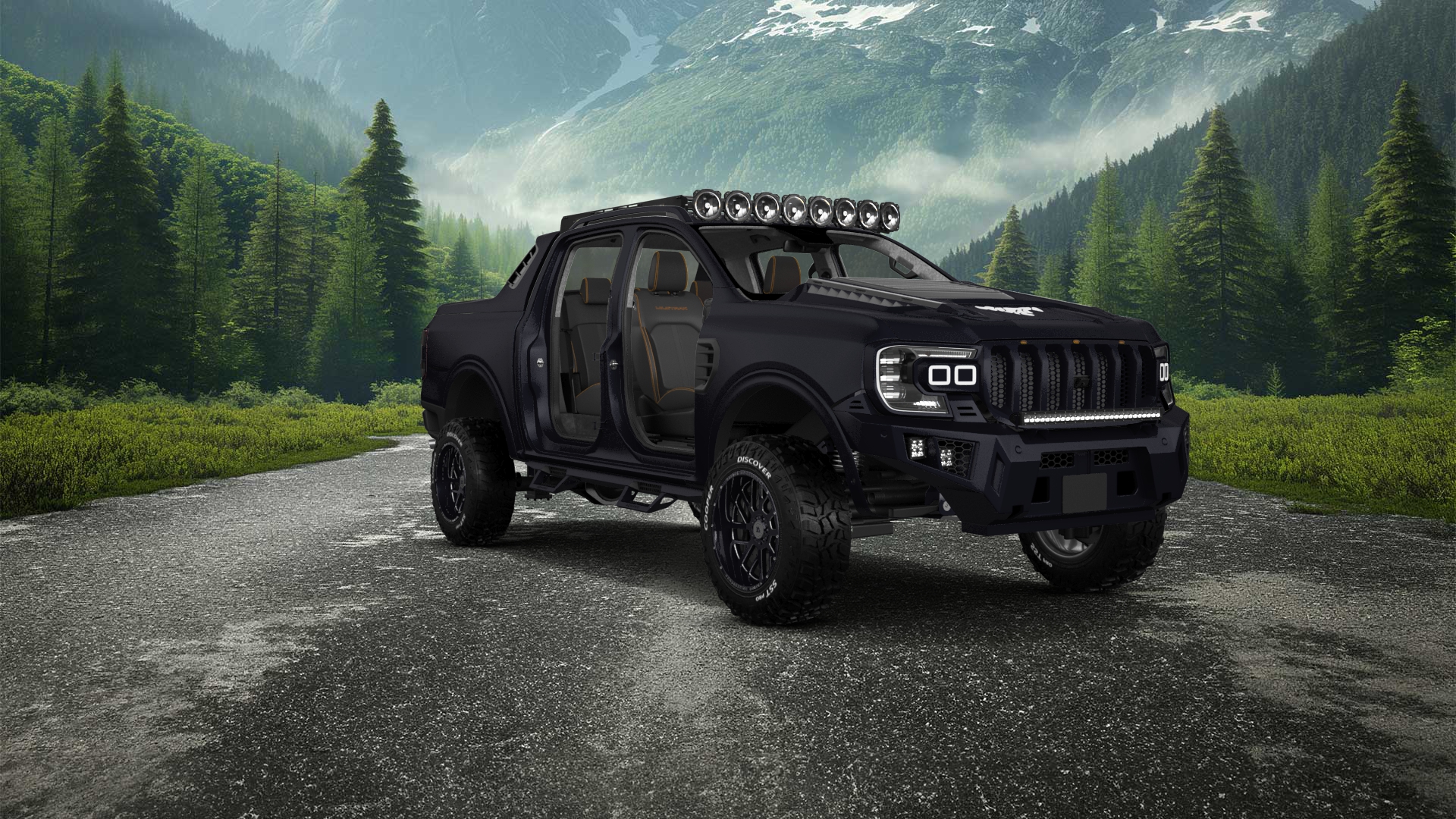 Ford Ranger 4 Door pickup truck 2022 tuning