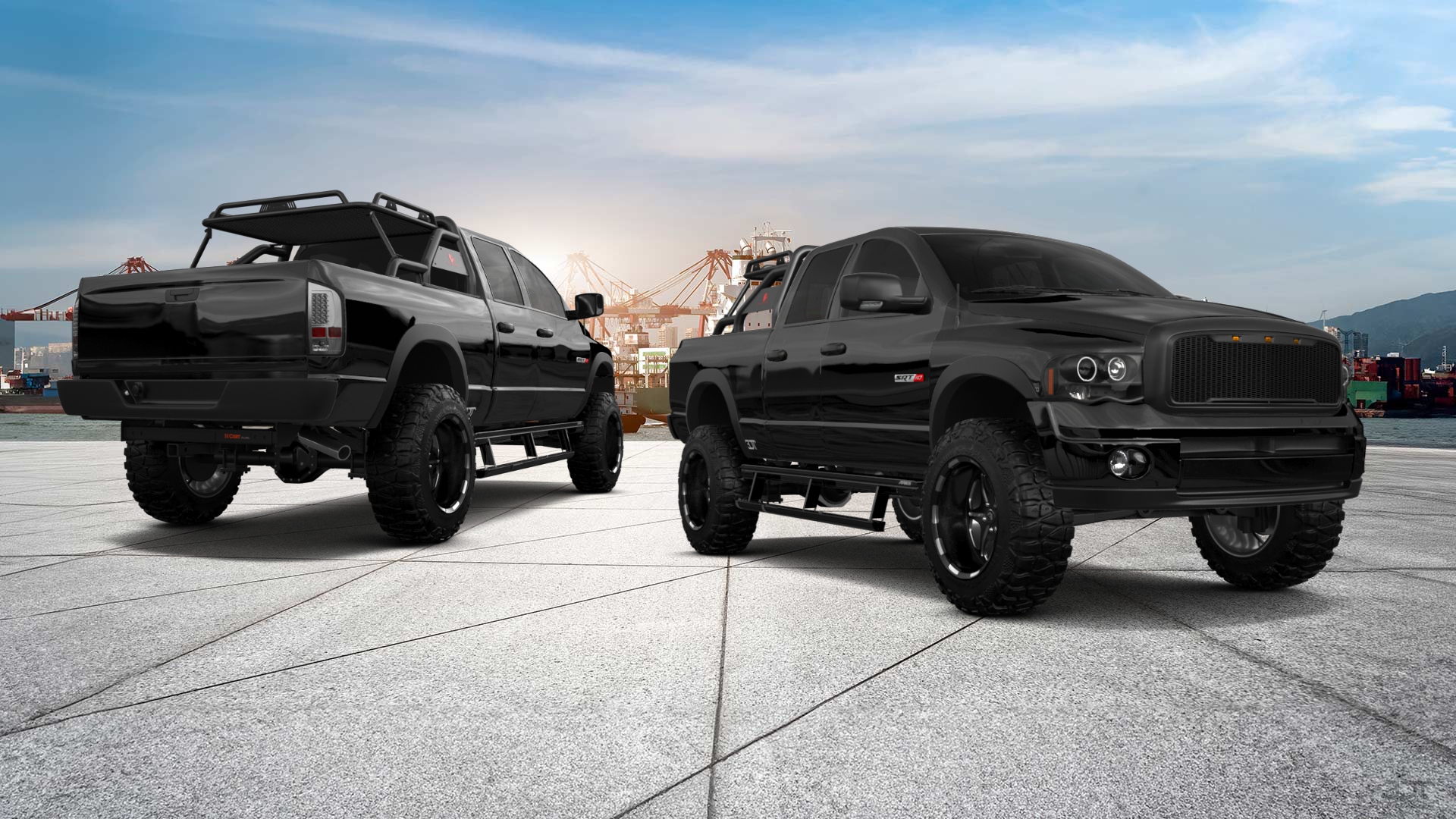 Dodge Ram 1500 6.4 ft box 4 Door pickup truck 2002 tuning