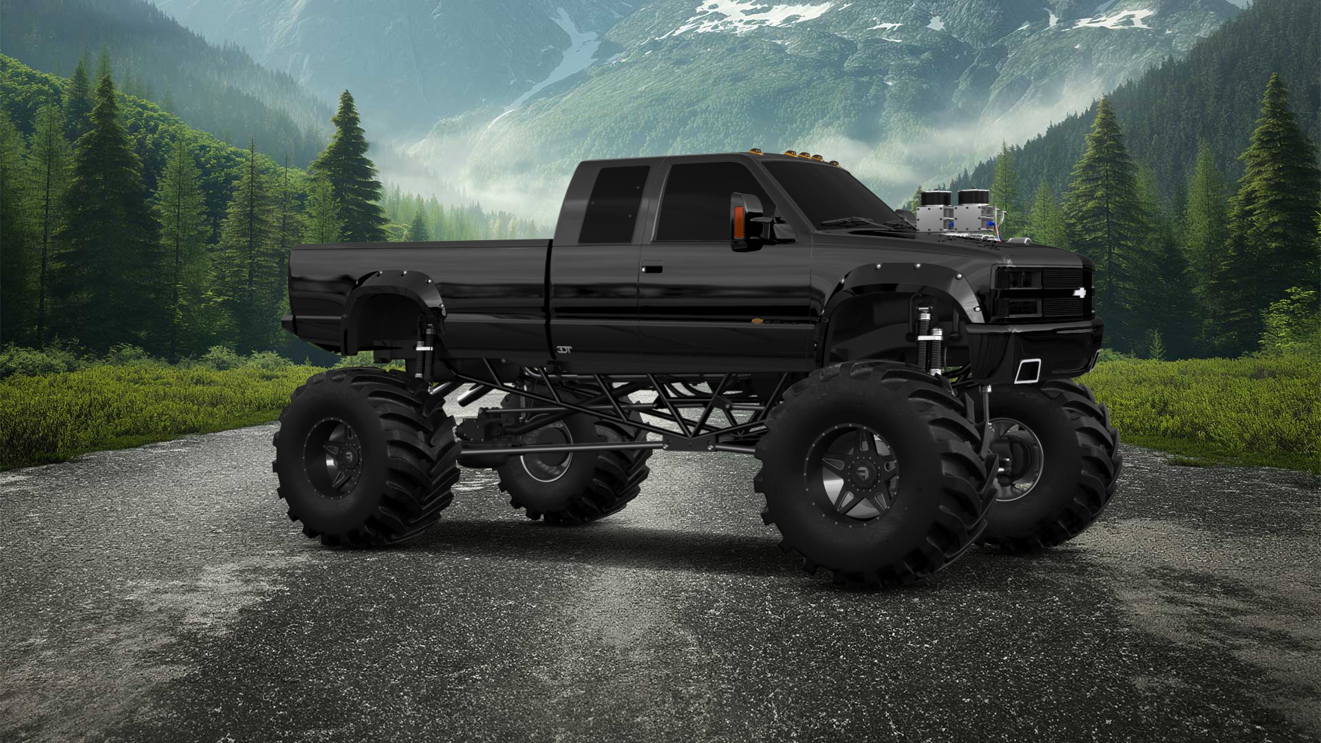 Chevrolet K3500 Extended Cab Pickup Truck 1988 tuning