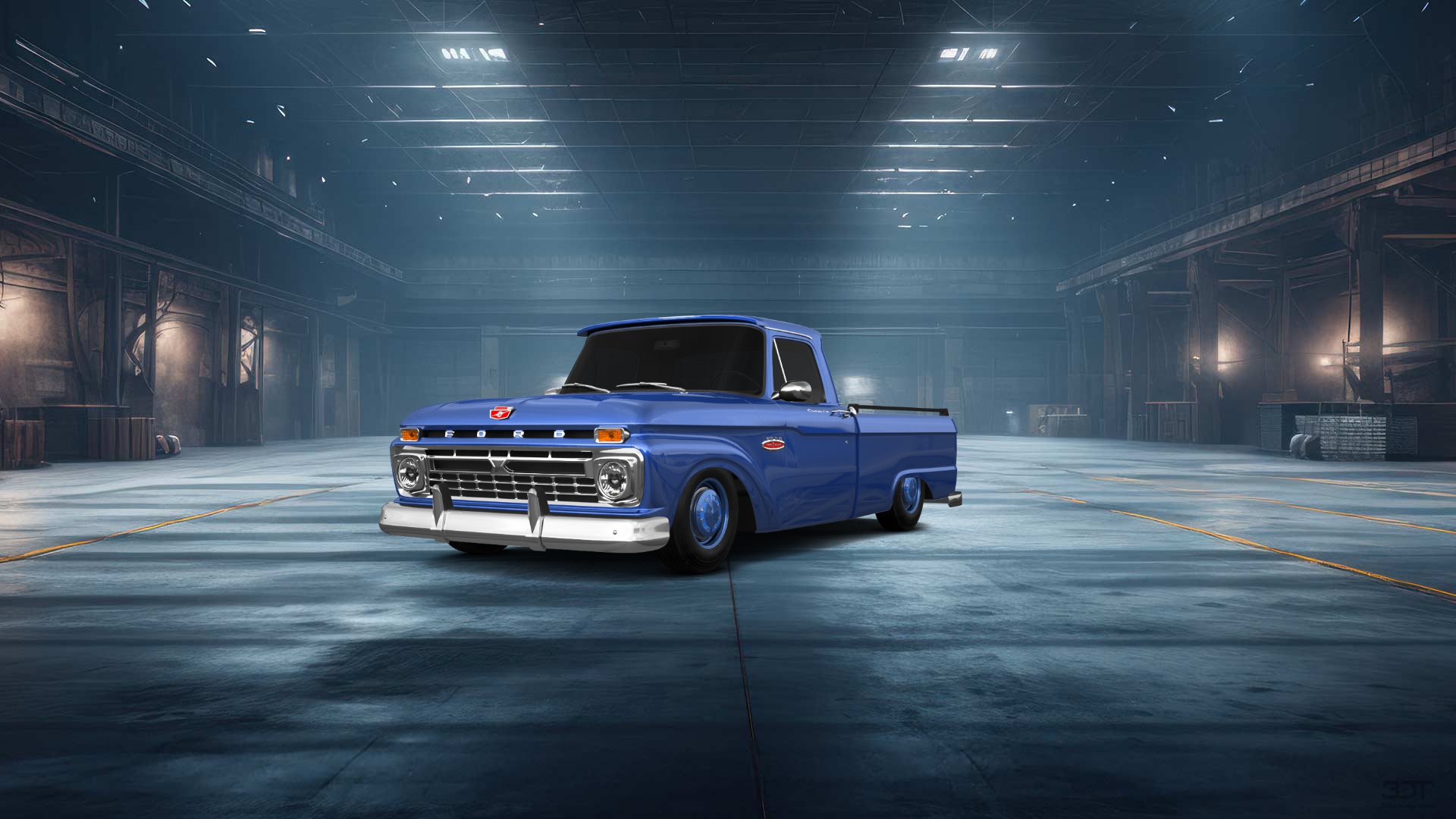 Ford F-100 Custom Cab 2 Door pickup truck 1966