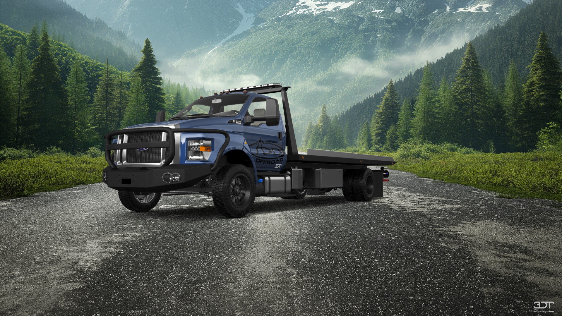 Tuning Ford F-650 Tow Truck Pickup 2016